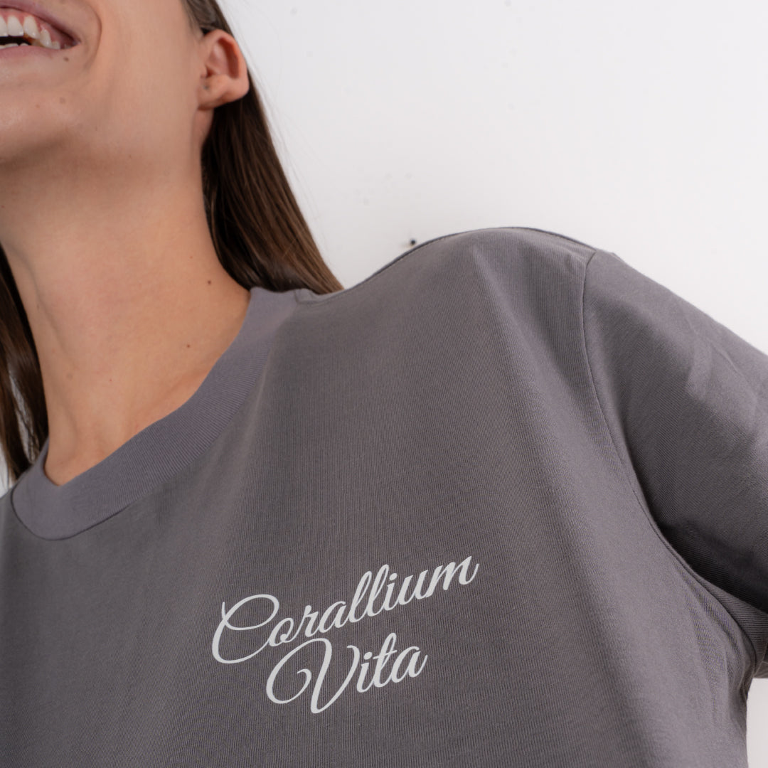 Camiseta Oversize Corallium Gris