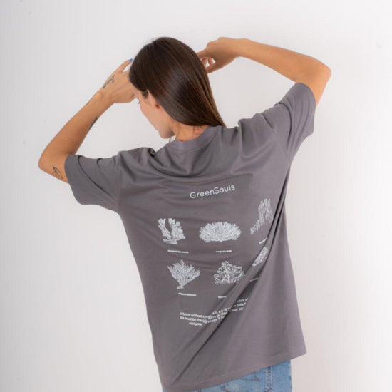 Camiseta Oversize Corallium Gris - Greensouls Global