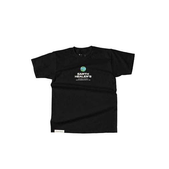 Camiseta Oversize Earth Healers Negra - Greensouls Global