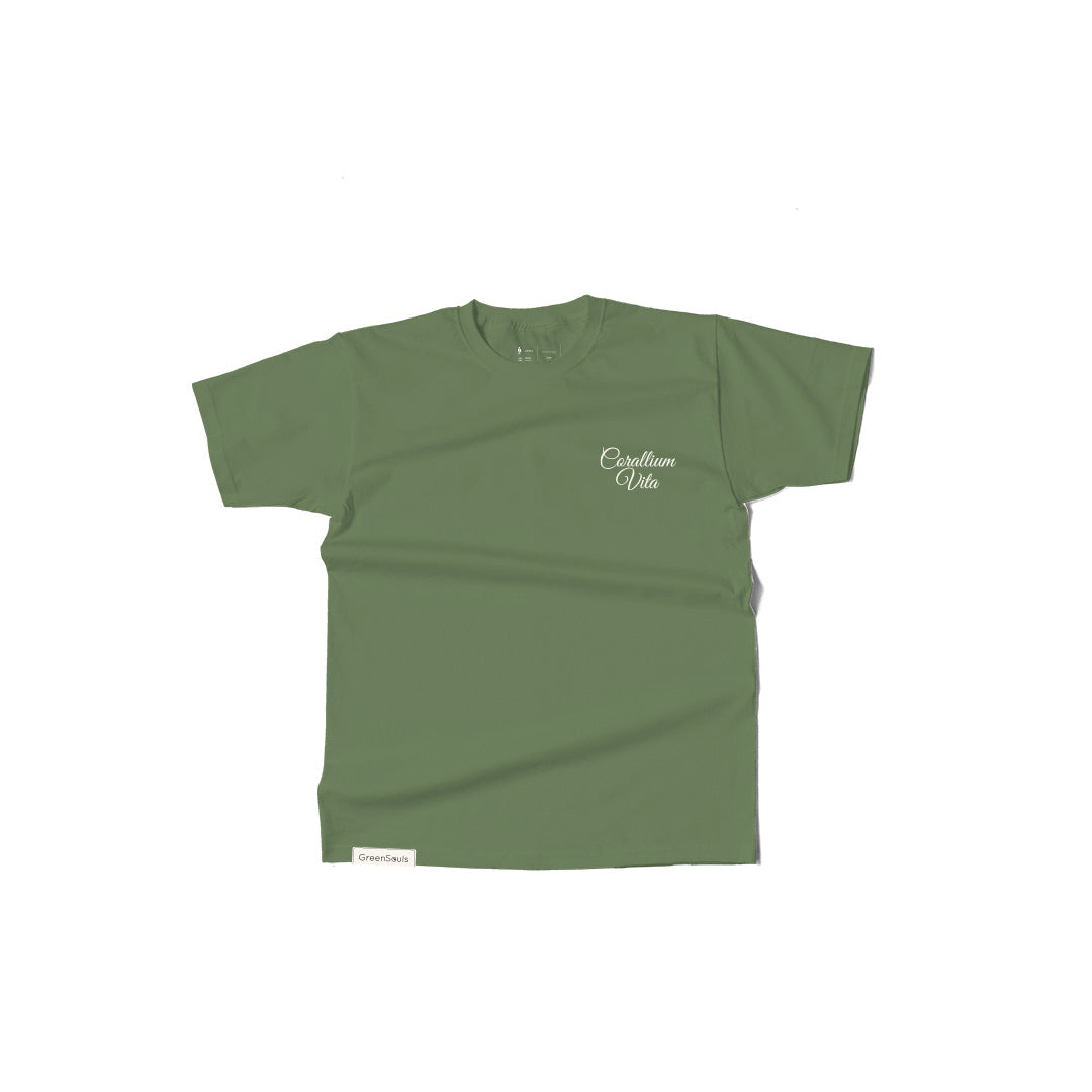 Camiseta  Oversize Corallium Verde Olivo